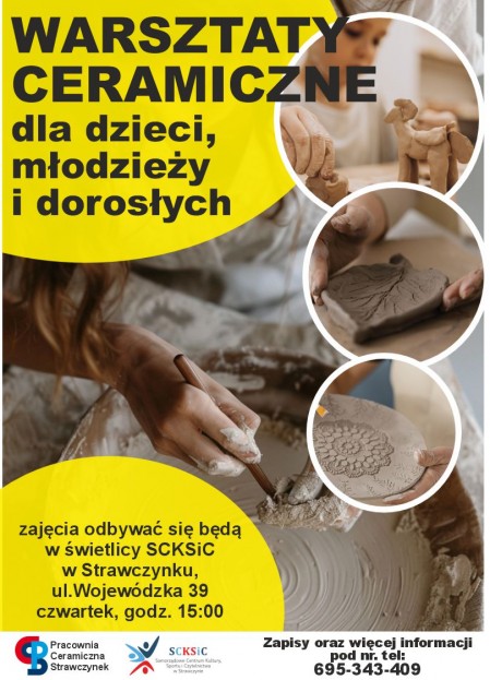 zajęcia ceramiczne plakat 2025