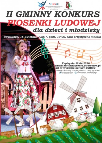plakat www konkurs piosenki ludowej 2026